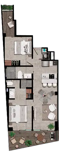 DEPARTAMENTO 1 Torres Paraguay 286